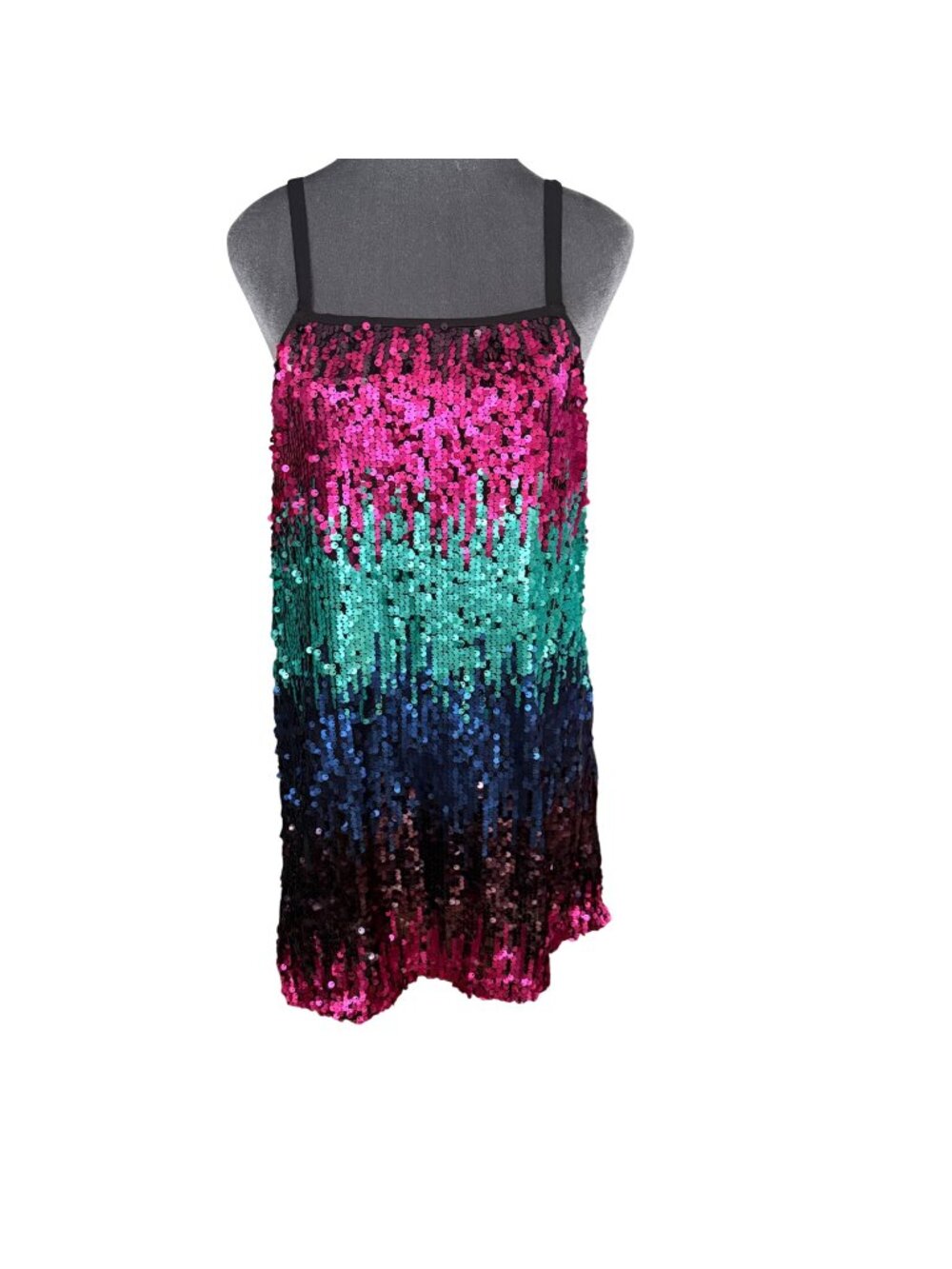 Sequined Rainbow Mini Dress By Wild Honey Size S